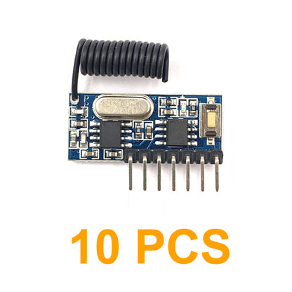 QIACHIP RX480E 433Mhz Wireless Remote Control Switch 4CH RF Relay 1527 Encoding Learning Module For Light Receiver Diy Kit