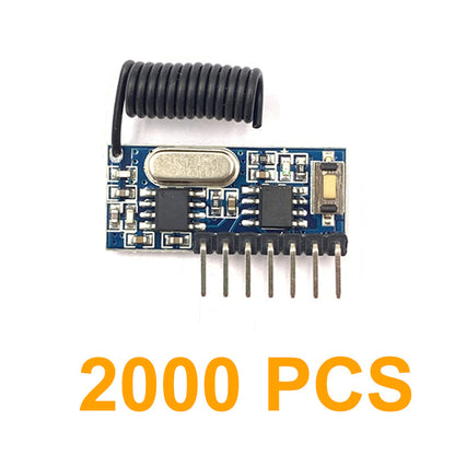 QIACHIP RX480E 433Mhz Wireless Remote Control Switch 4CH RF Relay 1527 Encoding Learning Module For Light Receiver Diy Kit