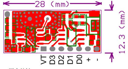 QIACHIP RX480E 433Mhz Wireless Remote Control Switch 4CH RF Relay 1527 Encoding Learning Module For Light Receiver Diy Kit
