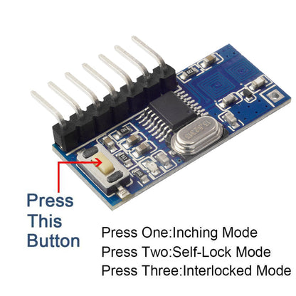 QIACHIP RX480E 10PCS or 20PCS Kit ︱433.92Mhz Wireless Receiver Remote Control Module︱4CH RF EV1527 Encoding Learning Module For Light︱Diy Receiver Kit